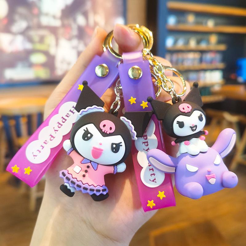 Happy Kurumi Keychain High-end Doll Claw Machine Gift Companion Gift Small Accessory Wholesale Fashion Toys Anime Cartoon Frind