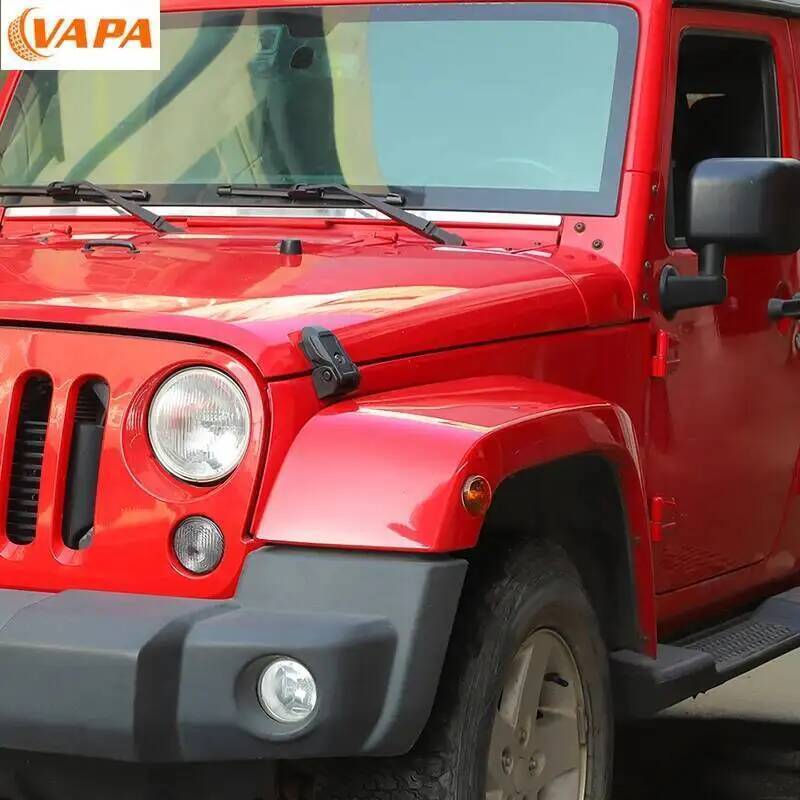 Hood Latches Locking Hood Catch Kit Metal Hood Locks for Jeep Wrangler JK 2007 -2017 Car Accessories