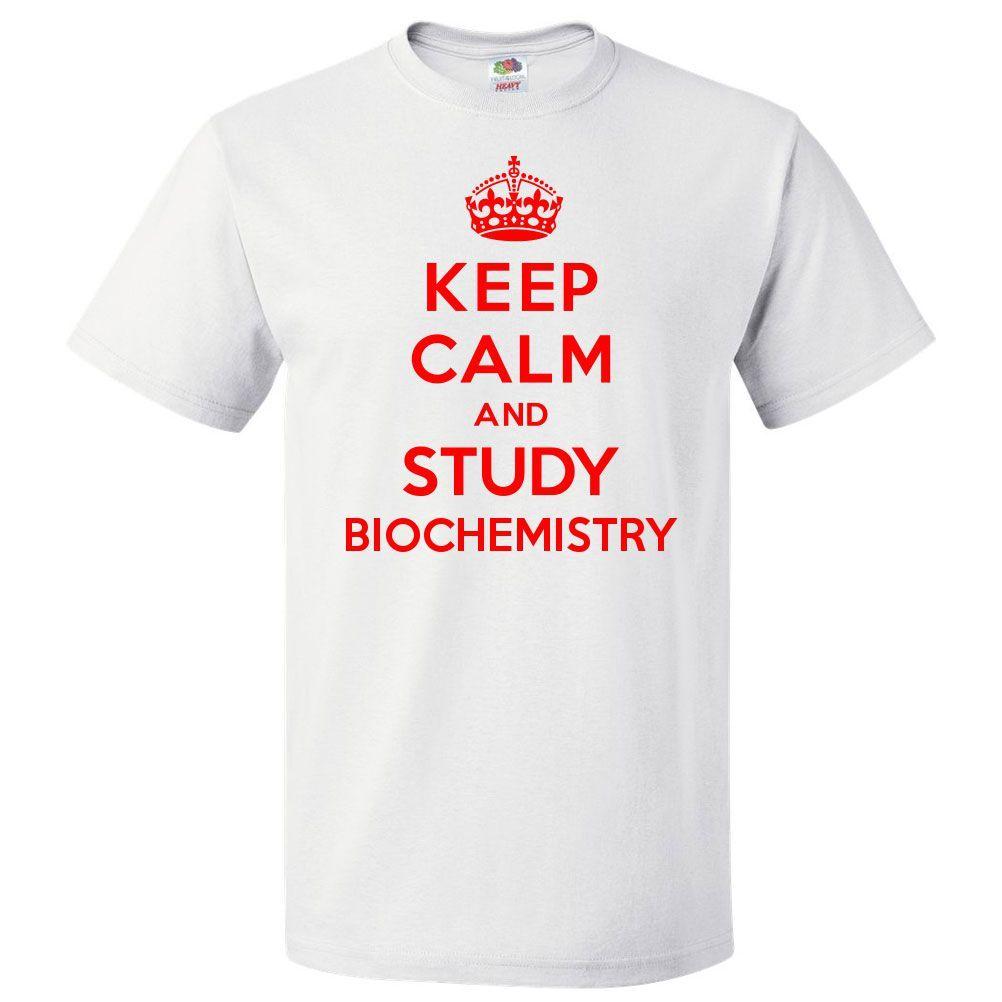 Camiseta Keep Calm and Study Biochemistry Camiseta DivertidaSe abre en una nueva ventana o pestaña