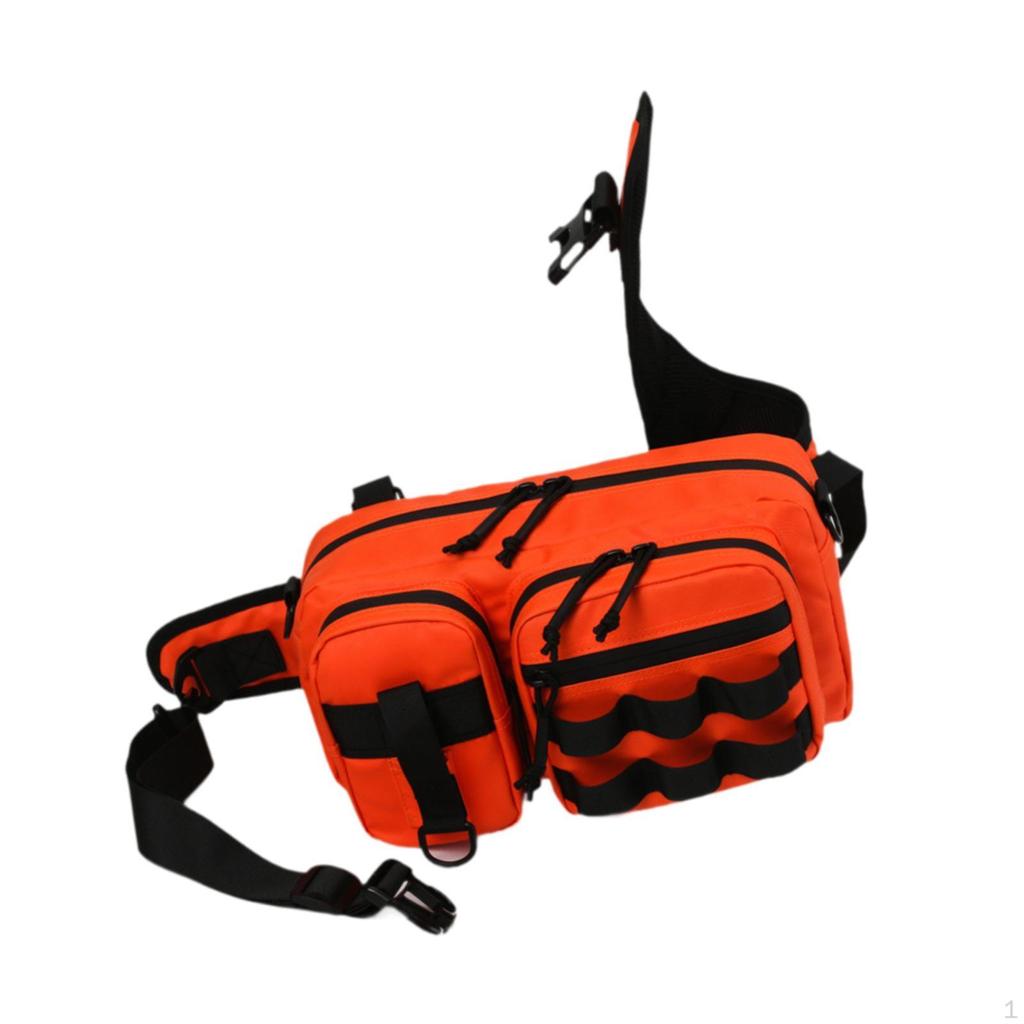 Fishing Tackle Bag Chest Pack Carry Case Storage Lure Gears for