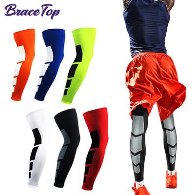 Bracetop Compression Long Socks for Men Women Knee Support Anti Slip Fitness Thigh Stockings Leg Sleeves