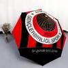 Gençlerbirliği SK  Pattern, Automatic Folding Umbrella, Portable and Foldable Design, 8 Ribs, a Christmas or Birthday Gift.