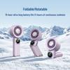 Portable USB Handheld Fan - Compact, Foldable, Neck-Hanging Design with Logo, Ideal Gift
