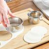 3Pcs Stainless Steel Dough Cutter Dumplings Molds Round Cookie Biscuit Cutters Circle Pastry Cutters Baking Circle Ring Molds