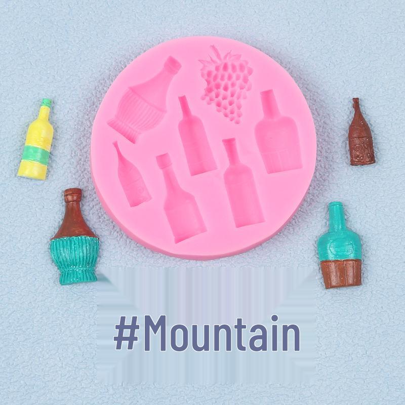 DIY Fondant Silicone Mold for Red Wine and Coke Bottle Cake Decoration