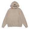 Unisex Streetwear Hoodie With Letter Print Contrast Stitched Pockets Oversized Cotton Sweatshirt Fall
