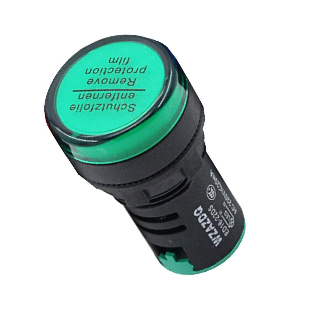 AD16-22DS AC 220 V 20 mA LED Pilot Panel Anzeige Signal Warnleuchte Lampe Werkzeug