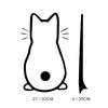 Cartoon Cute Cat Sticker Windshield Wiper Sticker Car Sticker Car Rear Wiper Decal Car Accessories