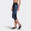 Adidas X Stella McCartney Letter Print Color Block Three-Quarter Sports Pants Women Pants Black FK9712