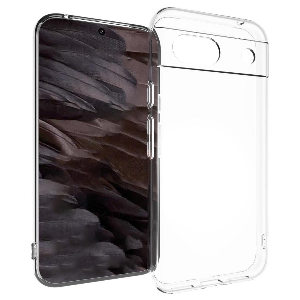 For Google Pixel 8a Case Precise Cutouts Slim-Fit TPU Clear Cell Phone Cover