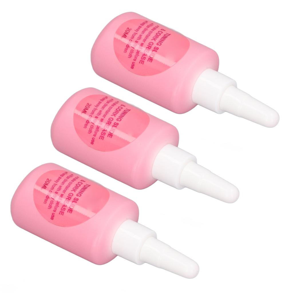 3Pcs Brass Instrument Lubricant Slide Grease Odorless Rustproof Trumpet Valve Oil 20ml