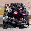 Gundam Anime Flannel Blanket - Soft Warm Perfect for Sofa, Bedding Camping Travel Office Home Decor -QJY