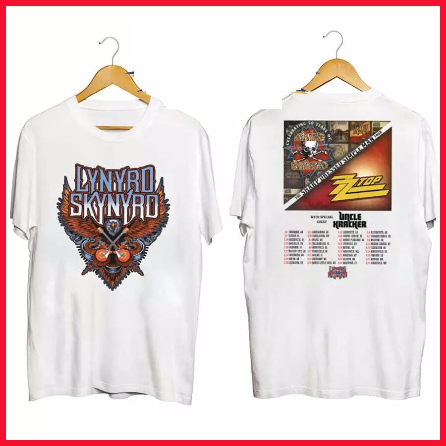 

ZZ Top and Lynyrd Skynyrd Tour 2024 T-Shirt The Sharp Dressed Simple Man 4XL