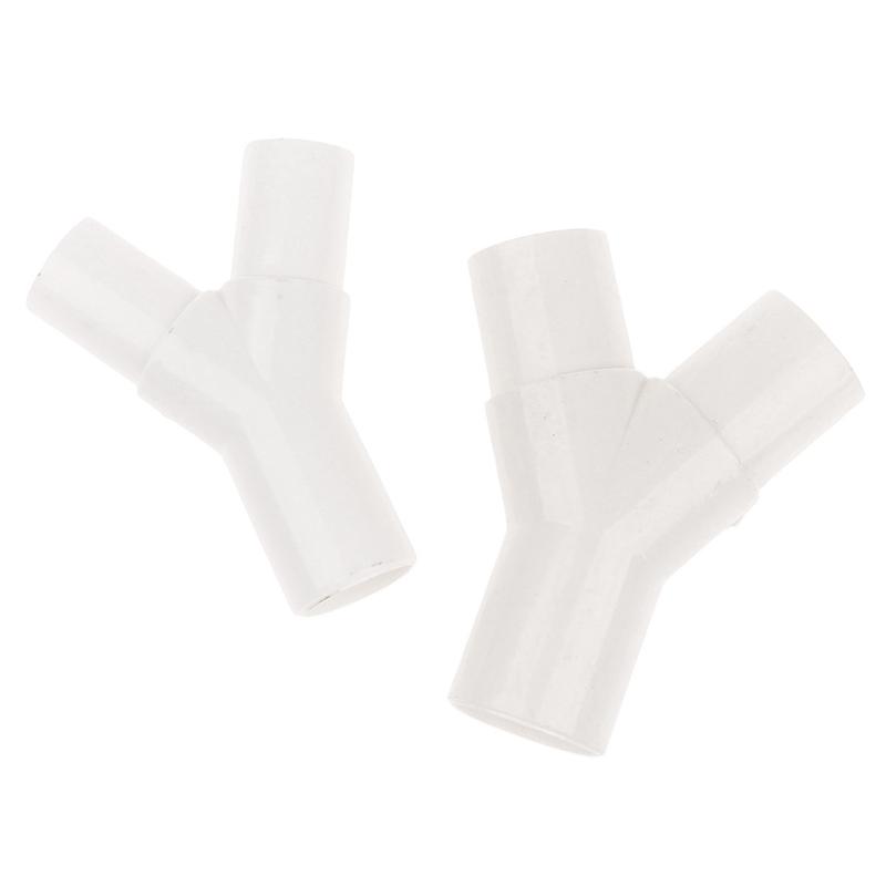 1Pc Pvc Plastic Pipe 3 Way Connector Y Type Tee Y Tee Fork Water Pipe Drip Box Joint 16Mm 20Mm