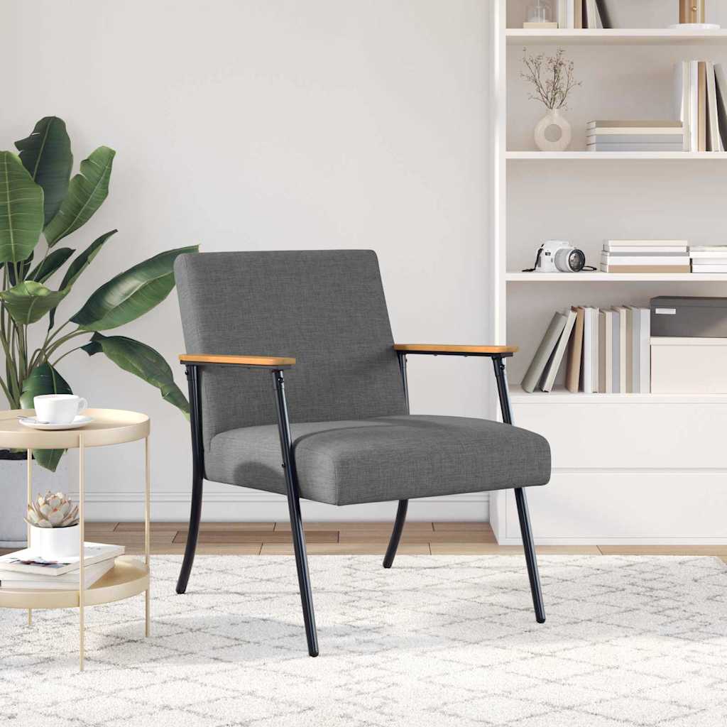 Armchair Dark Grey Fabric