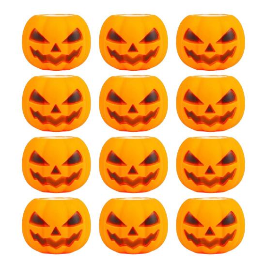 Creepy Pumpkin Pinch Toy 12Pcs Pop-up Ghost Squeeze Toy Stress Relief Head Sensory Halloween Toys Fidget for Party Favors Set