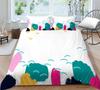 Simple Wind Quilt Cover Pillowcase Two Or Three-Piece Set Painted Series Digital Printing Polyester