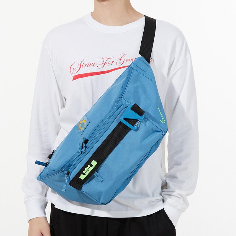 New Nike Fabric Shoulder Bag Crossbody Bag Sling Bag Fanny Pack Unisex Blue DB2478-469