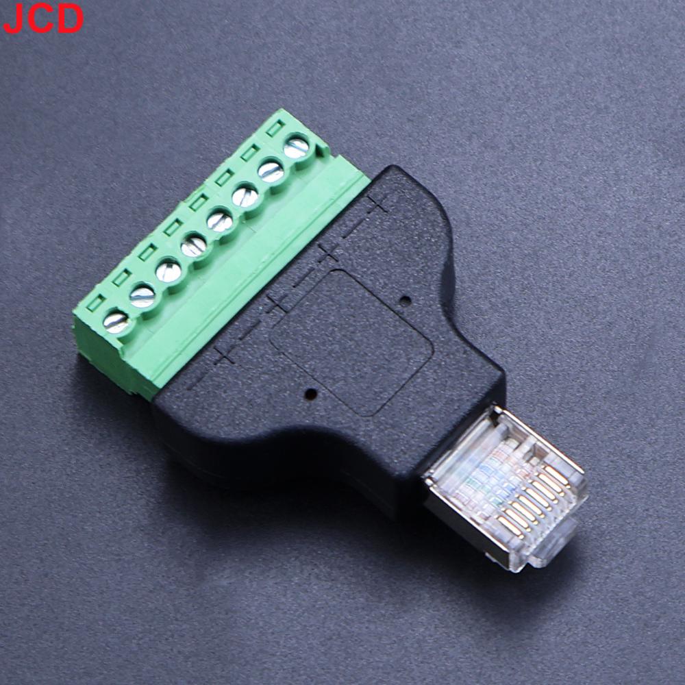 

1 шт. Высококачественный адаптер RJ45 на винтовые клеммы, RJ45 Male/Female на 8-контактный разъем, разветвитель RJ45 для CCTV DVR, аксессуары для CCTV