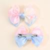 2Pcs Candy Color Hair Clips Sweet Chiffon Bow Hairpin Princess Barrette For Girls Children Korean Headwear Headdress Accessories