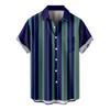 Men'S Casual Lapel Beach Holiday Wear Fashion Shirt Hawaiian Short-Sleeved Shirt
