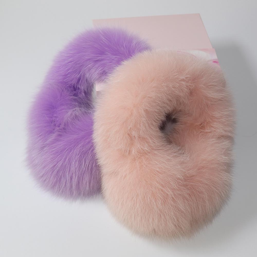 Real Fox Fur Earmuffs For Winter Women Warm Natural Raccoon Fur Earmuffs Girls Ear Warmer Genuine Fur Scarves Plush Ear Muff
