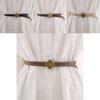 Womens Genuine Leather Waist Strap With Alloy Buckle For Formal And Casual Styles