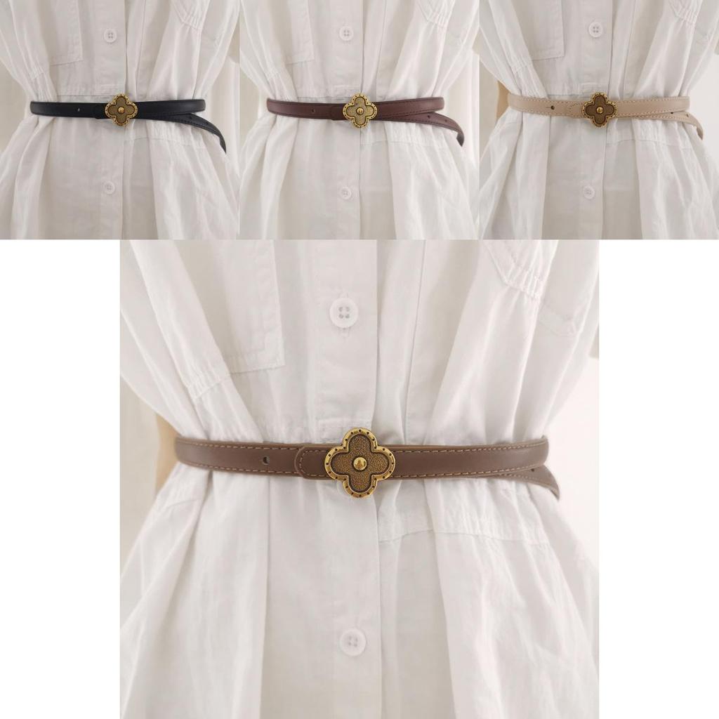 Womens Genuine Leather Waist Strap With Alloy Buckle For Formal And Casual Styles