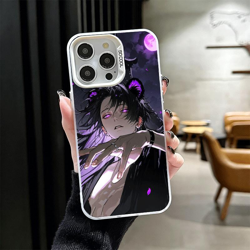 Funda de Teléfono Suave Estilo Anime Chico Malo Diablo para iPhone 15 16 17 Pro Max 17Air 16E 14 Plus 13 12 Mini Cubierta Trasera a Prueba de Golpes