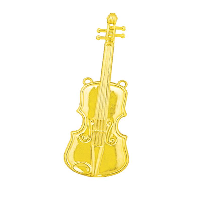 Christmas Musical Instrument Ornaments: Violin & French Horn Wreath Decorations