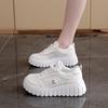 2025 summer little white shoes new Korean version ins female students height increase breathable sports board shoes trendy casual shoes T78-1