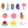 Hreaiaps 10 Pack Dog Toys, Squeaky Plush Chew Toys Set, Safe Durable Teething Fetch Throwing Toys for Puppies Small Medium Dogs, Washable (H01)