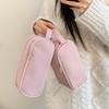 Desktop Storage Korean Pink Stationery Bag Large Capacity Solid Color Pencil Pouch  School
