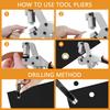 New Grommet Tool Kit Handheld Hole Punch Pliers Portable Grommet Hand Press Machine Manual Puncher W/ 500pcs 10.5mm Eyelets