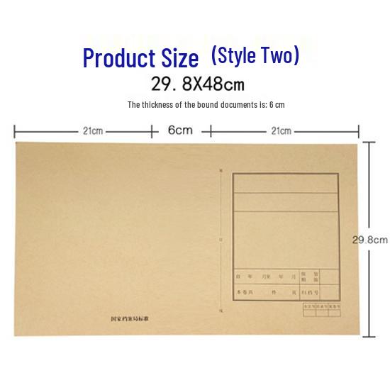 100-Pack A4/A3 Acid-Free Kraft Paper Document Covers for School, Law Firm, Architectural Use
