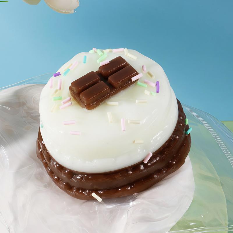 Cute Chocolate Cake Toy Soft Slow Rising For Stress Relief Kids Birthday Party Favors