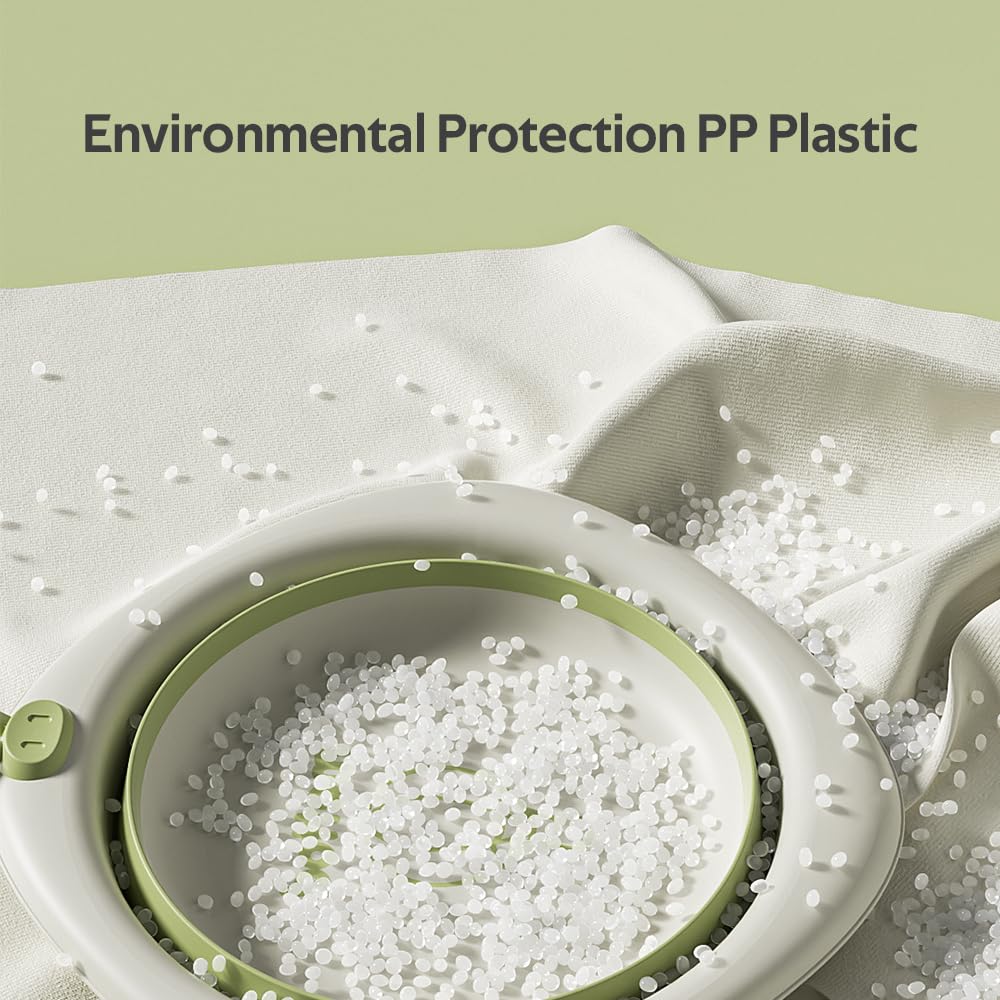 3Pcs Baby Wash Basin Sets Baby Kids Foldable Small Wash Basin, Portable Plastic Basins for Travel Camping Home Use