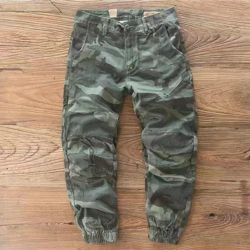 Men's Trendy Camouflage Cargo Pants - Multi-Pocket, Loose, Wear & Stain-Resistant Work Pants