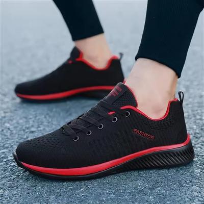 Light Men Sneakers Breathable Sport Athletic Men Walking Knit Shoes 2026 Fashiable Solid Color Minimalist Causal Sneakers Men