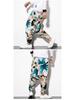 2023 Spring Men's Chinese-Style Cotton Linen Harem Pants - Printed Hip Hop Trousers