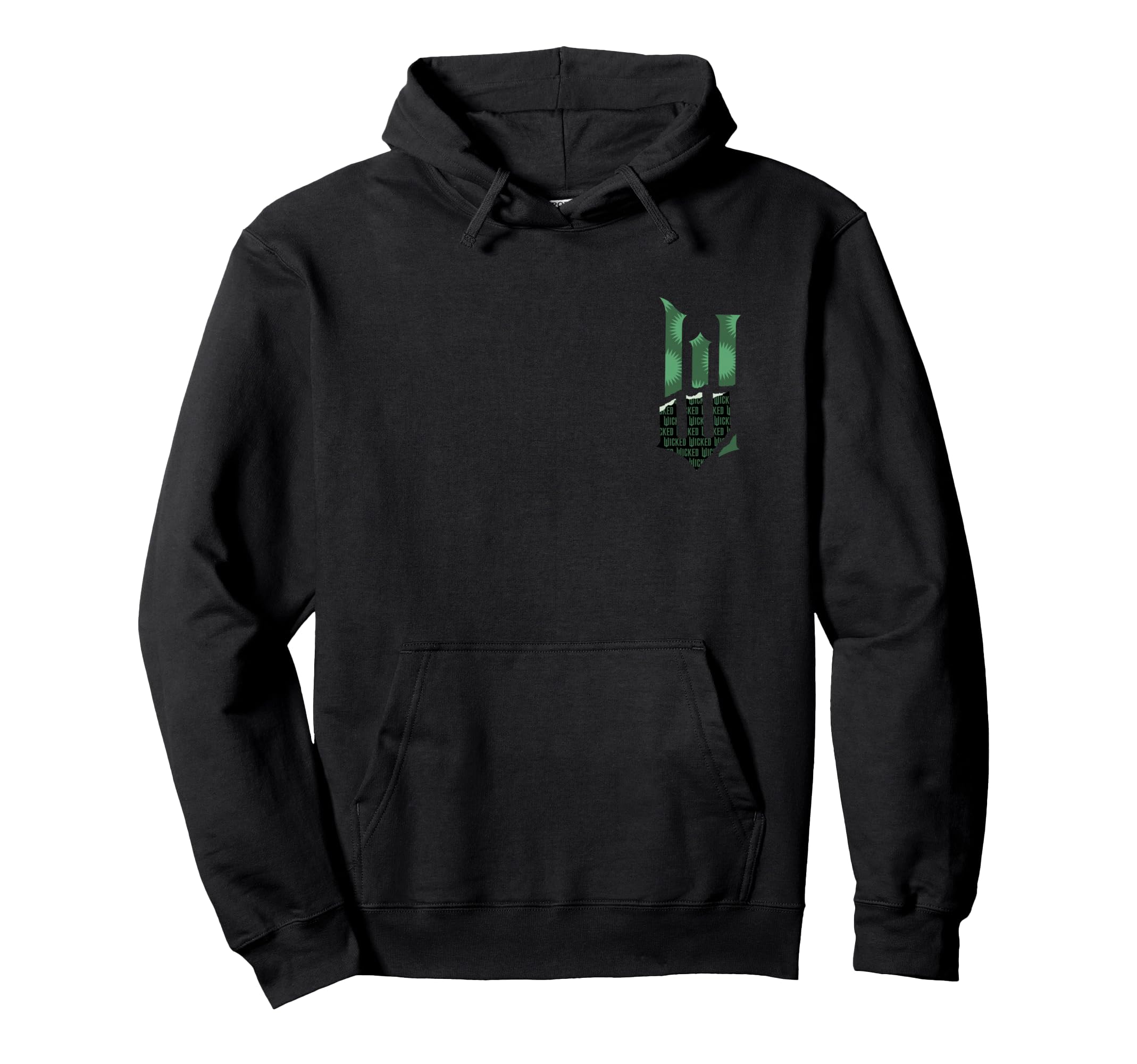 

Wicked: For Good Torn Green Logo Front and Back Hoodie