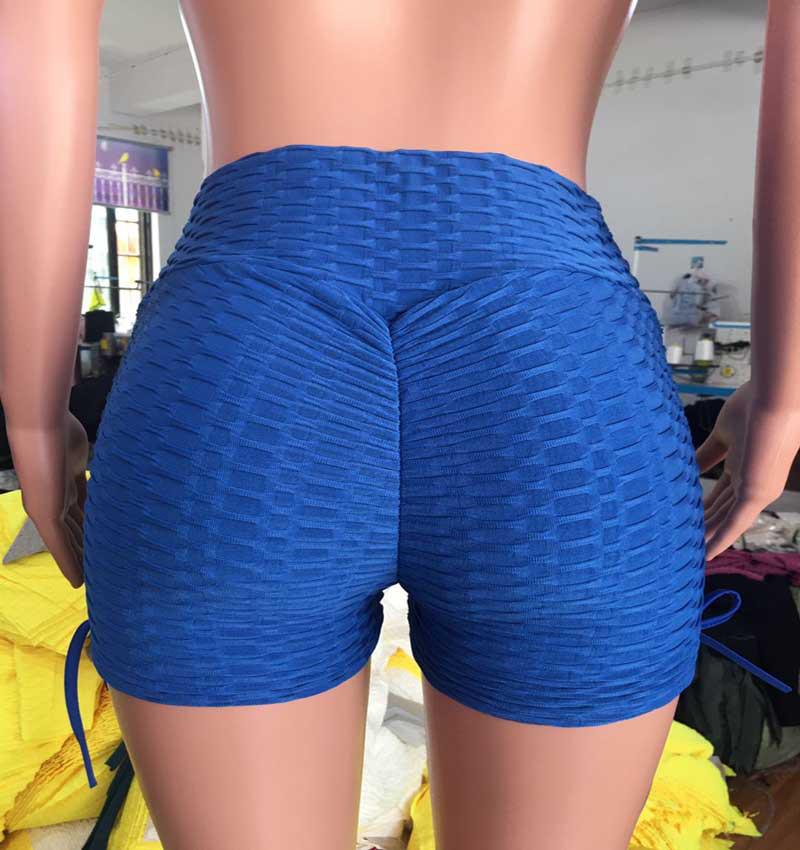 2026 Women's European Summer Trend: Jacquard Butt Lifting Yoga Fitness Shorts