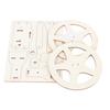 Motor Robotic Toy Electric Scientific DIY Balance Car Wooden Robotic Engineering Toy for Kids Type 1