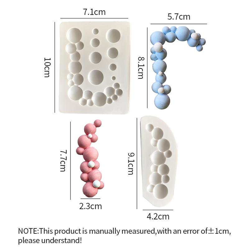 YOMDID 3D Bubble Silicone Mold Cake Tool Semi Circular Sphere Chocolate Dessert Mould Cookie Mold Decoration Kitchen Accessories