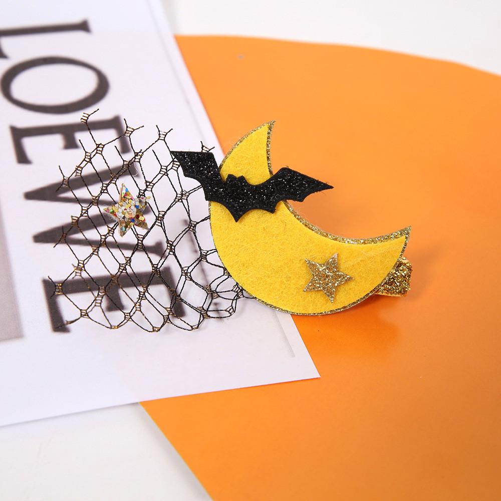 Halloween Themed Playful Hair Clips With Festive Pumpkin And Cat Designs For Fun Childrens