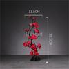 Japanese style plastic simulation flower Blossom Peach Blossom Ornament Sushi sashimi ornament Decorative artificial flowers-A