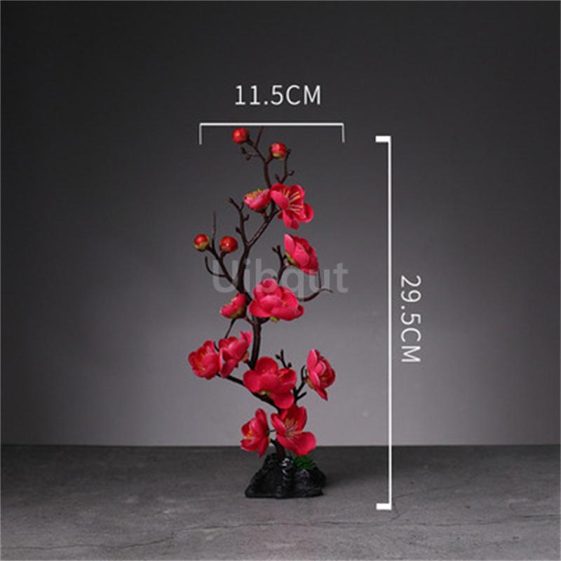 Japanese style plastic simulation flower Blossom Peach Blossom Ornament Sushi sashimi ornament Decorative artificial flowers-A