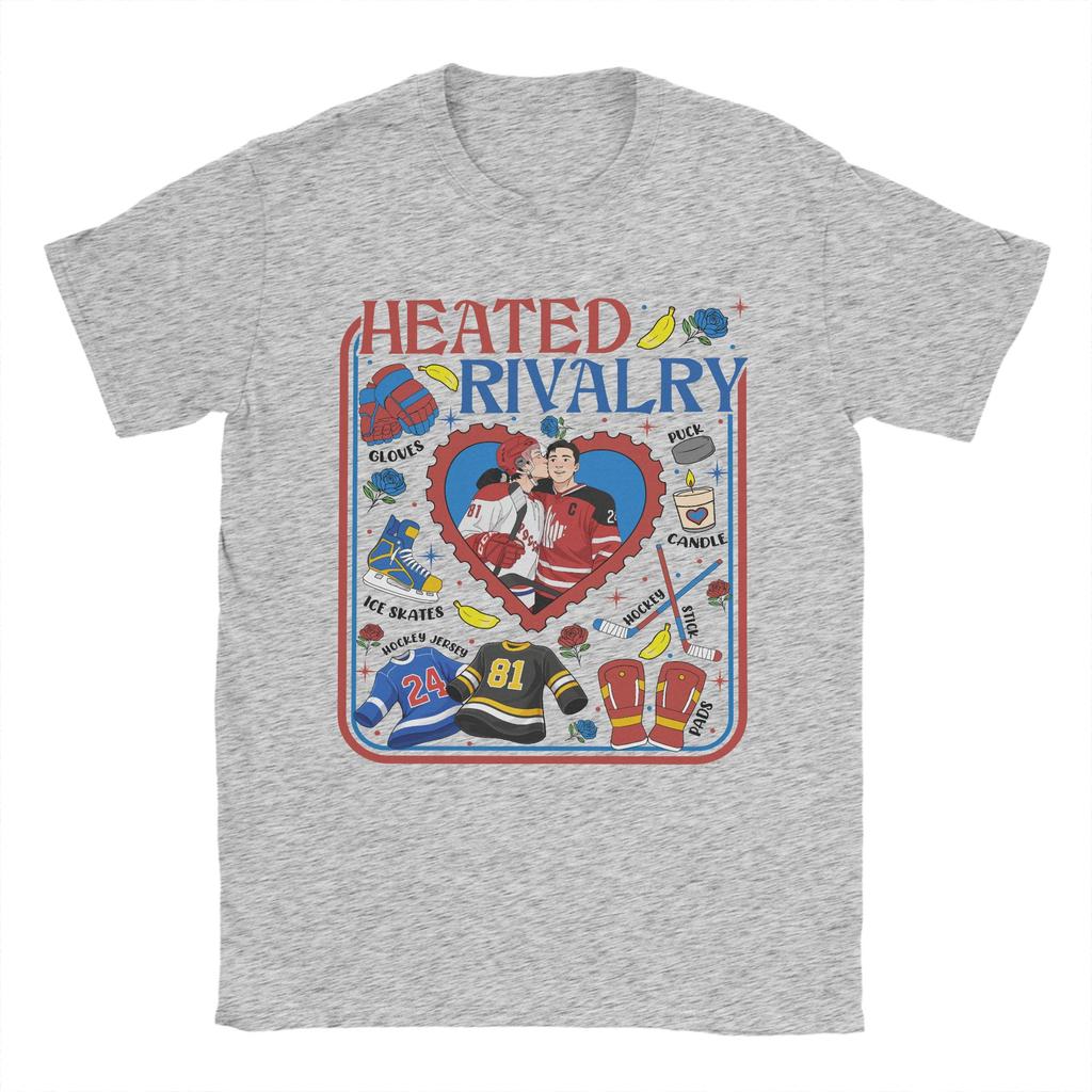 Heated Rivalry Ilya and Shane Mens T Shirts Novelty Tee Shirt Short Sleeve Round Neck TShirt Cotton Gift Idea Tops