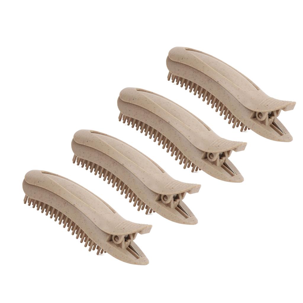 4pcs Solid Colour Volumizing Hair Clips Fast Curling Portable Heat Resistant Reusable Fluffy Hair Ro