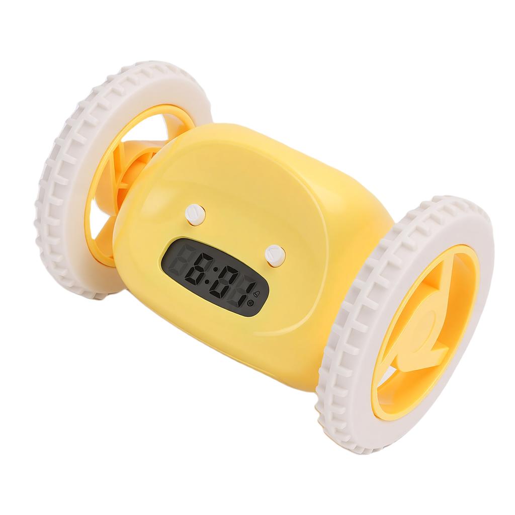 Extra Loud Alarm Clock for Heavy Sleepers On Wheels Roll Run Away Vibrating Smart Snooze Digital Alarm Clock for Bedroom